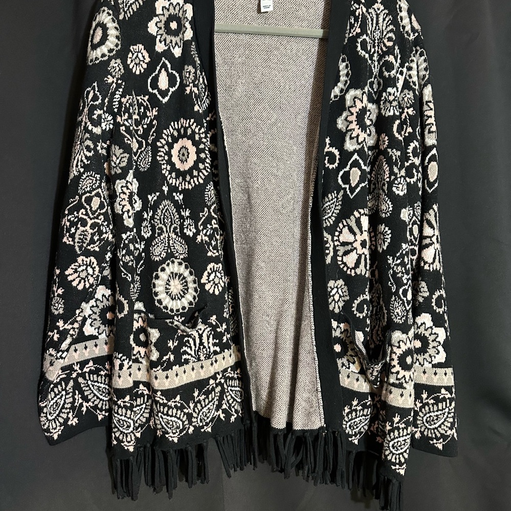 Isaac Mizrahi Live Black Knit Cardigan